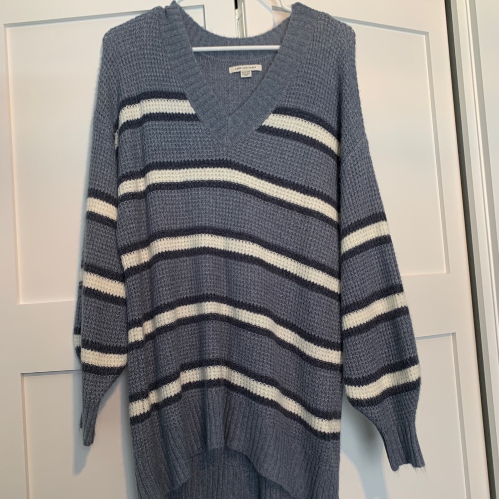 American eagle oversized striped sweater